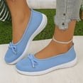 thumbnail image 1 of Black Rhinestone Flats,Ankle Strap Ballet Flats,Women Rhinestone Buckle Flat Shoes Black Round Toe Ankle Strap Ballet Flats Comfortable Dressy Walking Flats,Sky Blue 8.5, 1 of 7