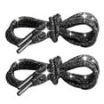 thumbnail image 1 of Black Rhinestone Shoelaces For Shoes Glitter Round Rope Drawstring Cord Replacement For Sneakers Hoodies Casual Decor Accessory Size 120, 1 of 3
