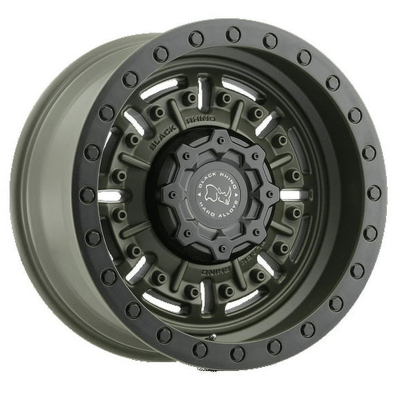 Black Rhino Aluminum Rim ABRAMS 17X8.5in Olive Drab Green Finish, 1785ABR006140N12