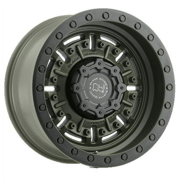 Black Rhino Aluminum Rim ABRAMS 17X9.5in OLIVE DRAB GREEN Finish, 1795ABR-85127N71