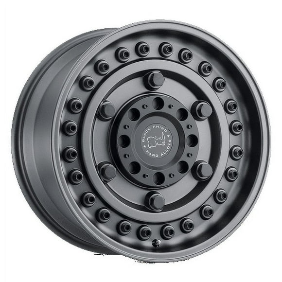 Black Rhino Aluminum Rim ARMORY 17X9.5in Gun Black Finish, 1795ARY068165G22