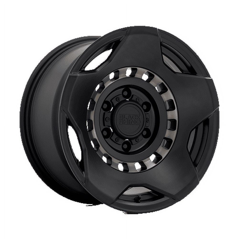 Black Rhino Aluminum Rim MUZZLE 17X9in Matte Black with Machined Tinted Ring Finish, 1790MZE006135M87