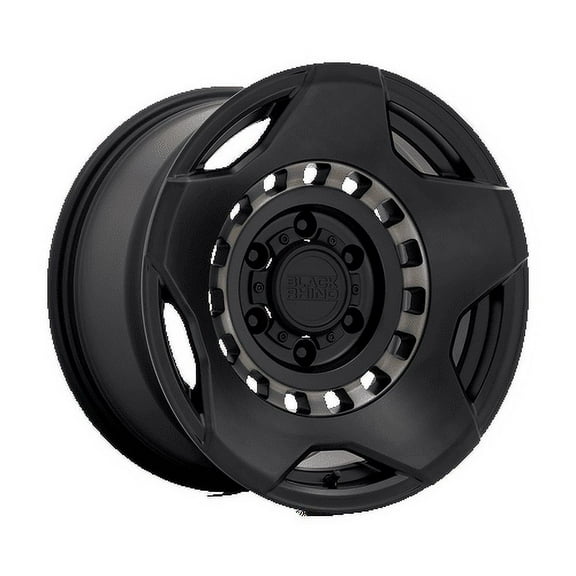 Black Rhino Aluminum Rim MUZZLE 20X9in Matte Black with Machined Tinted Ring Finish, 2090MZE126140M12