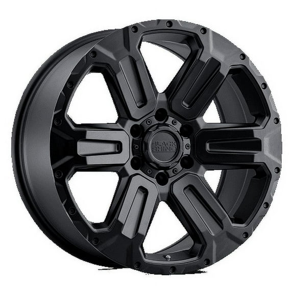 Black Rhino Aluminum Rim WANAKA 17X8.5in Matte Black Finish, 1785WKA356120M67