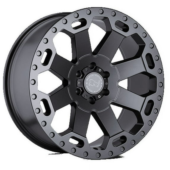 Black Rhino Aluminum Rim WARLORD 17X9in Matte Gunmetal Finish, 1790WAR-28180G25