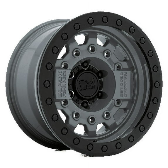 Black Rhino Avenger Beadlock 17X8.5 5X127 -32Et 72.56Cb Battleship Gray W/ Black Hardware Wheel