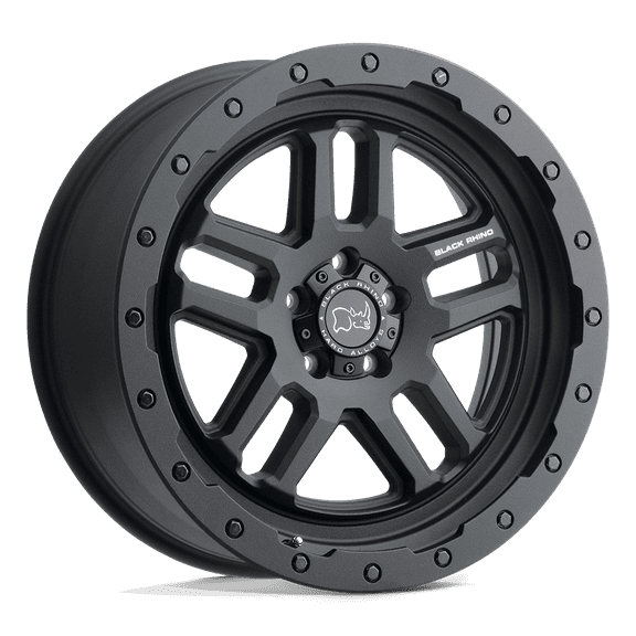 Black Rhino Cast Aluminum Rim BRBTW 17X9.5 6X5.5 TXT-M-BLK -18MM, 1795BTW-86140M12