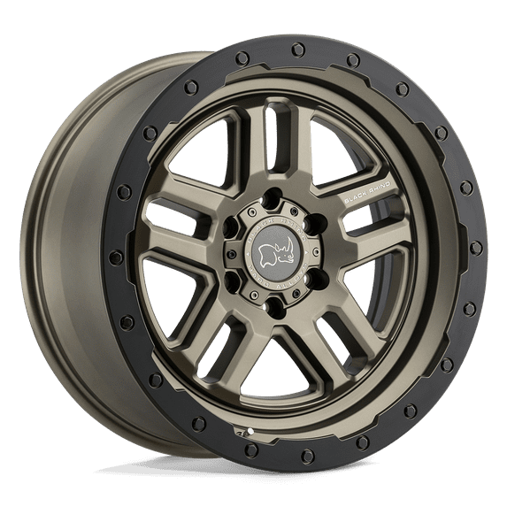 Black Rhino Cast Aluminum Rim BRBTW 18X8 5X120 M-BRNZ-BLK-LP 30MM, 1880BTW305120Z76