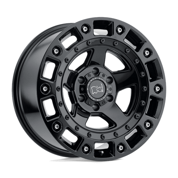Black Rhino Cast Aluminum Rim BRCNC 20X9.5 6X5.5 G-BLK-SSBLT -18MM, 2095CNC-86140B12