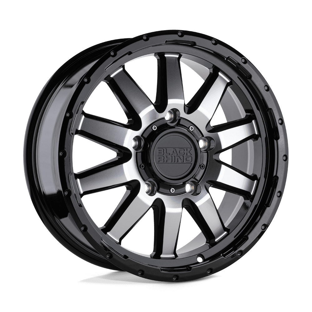 Black Rhino Cast Aluminum Rim BRECN 17X7.5 5X130 G-BLK-MIR 45MM ...