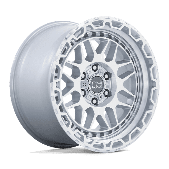 Black Rhino Cast Aluminum Rim BRHLB 17X9.5 6X5.5 G-SLV MIR-FC -12MM, 1795HLB-26140S12