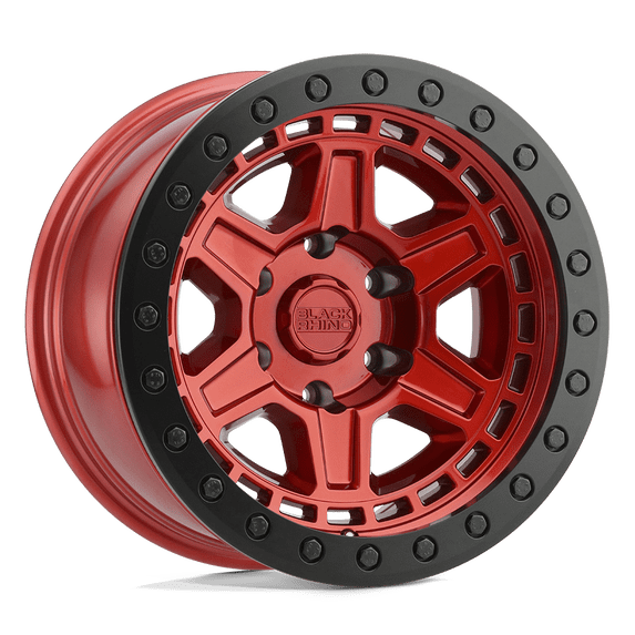 Black Rhino Cast Aluminum Rim BRREN 20X9.5 5X5.0 C-RED-BLKLP 0MM, 2095REN005127R71