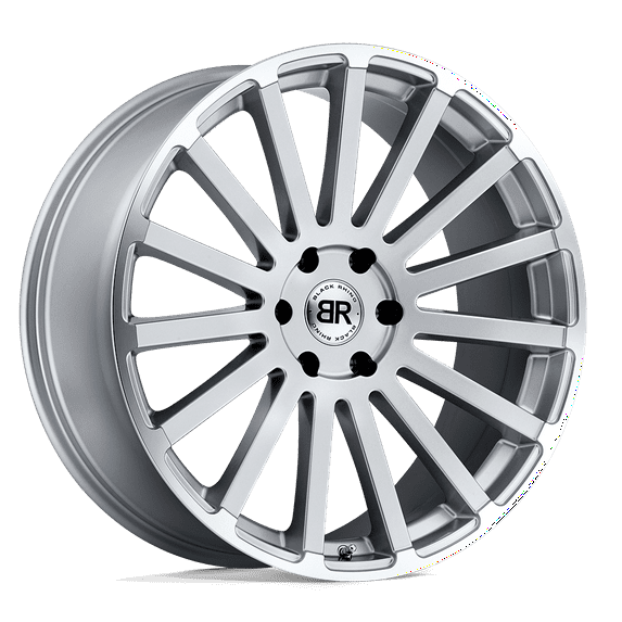 Black Rhino Cast Aluminum Rim BRSPR 22X9.5 6X5.5 SLVR-MIR 25MM, 2295SPR256140S12