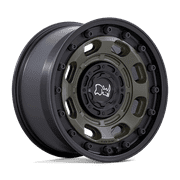 Black Rhino Cast Aluminum Wheel BR007 17x8.5 5x5.0/5.5 OD-GRN-BLK-LP -10mm, BR007EB17853510N