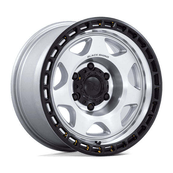 Black Rhino Cast Aluminum Wheel BR018 17x8.5 6x5.5 SLV-MCH-BLK 0mm, BR018SD17856800
