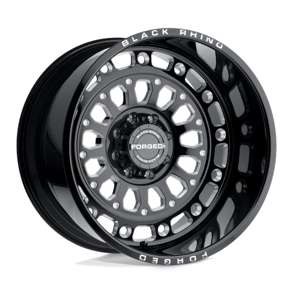 Black Rhino Centurion 22X14 6X139.7 -76Et 122.4Cb Gloss Black W/ Milled Spokes Wheel