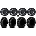 thumbnail image 1 of Black Rhino Chamber 14" Wheels Bk 27" Swamp Lite Tires Kawasaki Teryx Mule, 1 of 4