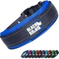 thumbnail image 1 of Black Rhino - The Comfort Collar Ultra Soft Neoprene PADDED DOG COLLAR for All Breeds - Heavy Duty Adjustable Reflective Weatherproof (Large, Blue/Grey), 1 of 7