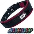 thumbnail image 1 of Black Rhino - The Comfort Collar Ultra Soft Neoprene Padded Dog Collar for All Breeds - Heavy Duty Adjustable Reflective Weatherproof (Medium, Burgundy/Bl), 1 of 6