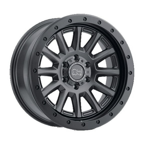 Black Rhino Dugger 17X8.5 6X114.3 10Et 71.6Cb Gun Black Wheel