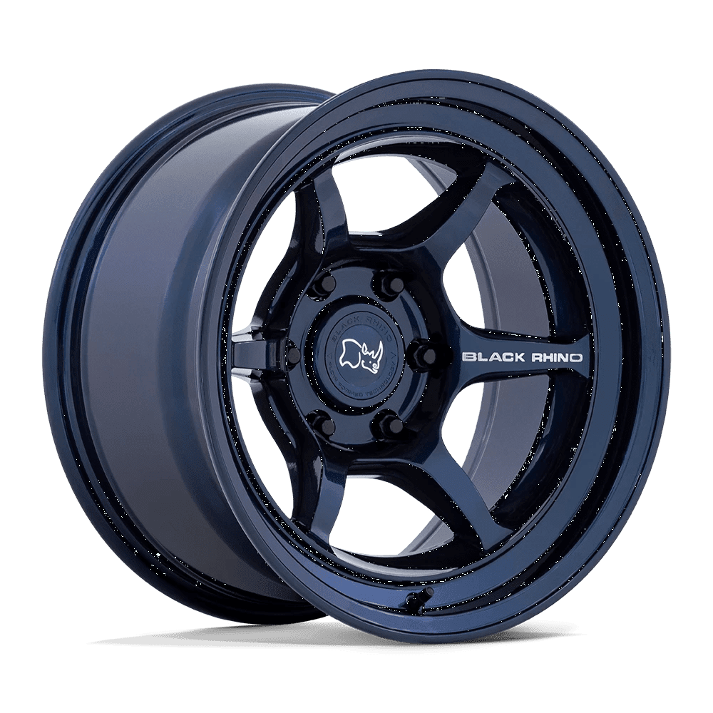 Black Rhino Flow Formed Aluminum Wheel BR011 16x8 6x5.5 G-MID BLU -10mm, BR011LX16806810N