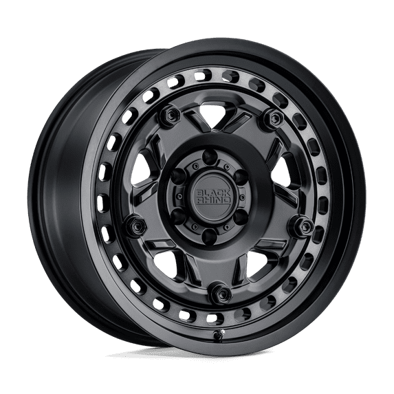Black Rhino Grange 20X9 8X180 -18Et 125.1Cb Matte Black W/ Machined Tint Ring Wheel