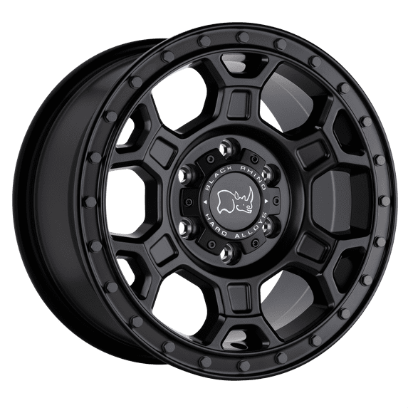 Black Rhino Midhill 16X8 5X160 45Et 71.5Cb Matte Black W/ Gunmetal Bolts Wheel