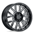 thumbnail image 1 of 1 Black Rhino Hard Alloys 20x9.5  6x139.70 +6 PISMO GLOSS BLACK W/ MILLED SPOKES Wheel Rim, 1 of 3