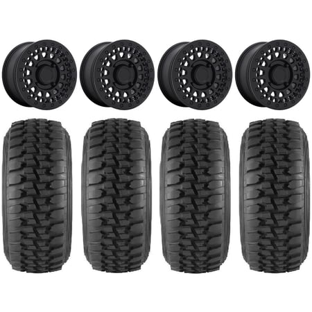 Black Rhino Parker Bdlk 15" Wheels Bk 30" Desert Series Tires Mule Pro FXT