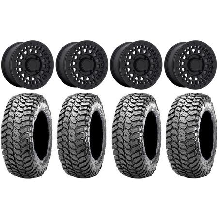 Black Rhino Parker Bdlk 15" Wheels Bk 32" Liberty Tires Sportsman RZR Ranger