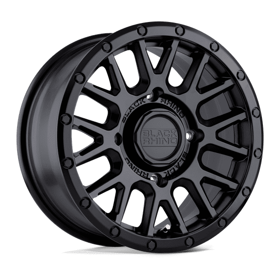 Black Rhino Powersports Cast Aluminum Rim BLLPZ 14X7 4X137 M-BLK 51MM, 1470LPZ514136M06