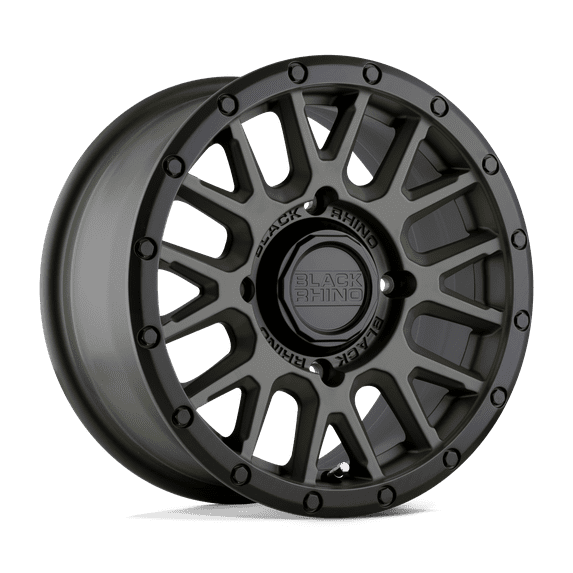 Black Rhino Powersports Cast Aluminum Rim BLLPZ 14X7 4X156 OD-GRN-BLK-LP 36MM, 1470LPZ364156N32