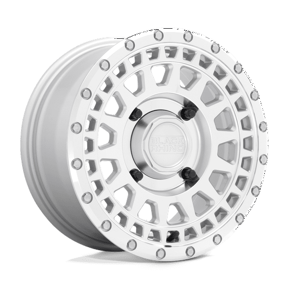 Black Rhino Powersports Cast Aluminum Rim BLPKR 14X7 4X156 SLV-MIR-FC 51MM, 1470PKR514156S32