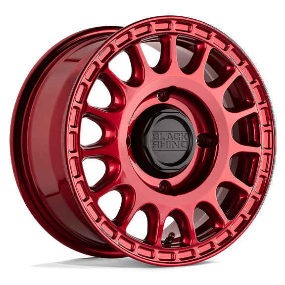 Black Rhino Powersports Flow Formed Aluminum Rim BLSND 15X7 4X110 C-RED 51MM, 1570SND514110R80A