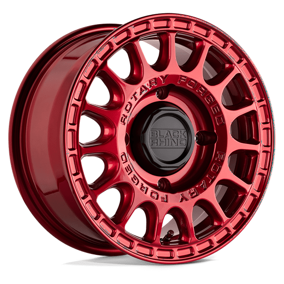 Black Rhino Powersports Flow Formed Aluminum Rim BLSND 15X7 4X156 C-RED 51MM, 1570SND514156R32A