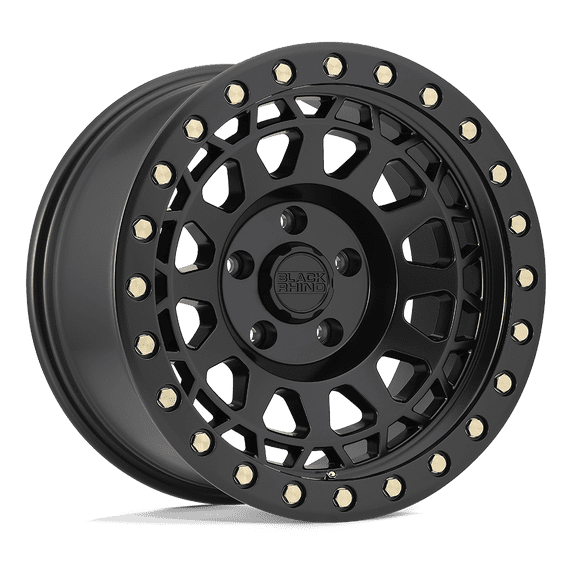 Black Rhino Primm 17X9 6X139.7 False 71.5Cb Matte Black W/ Brass Bolts Wheel