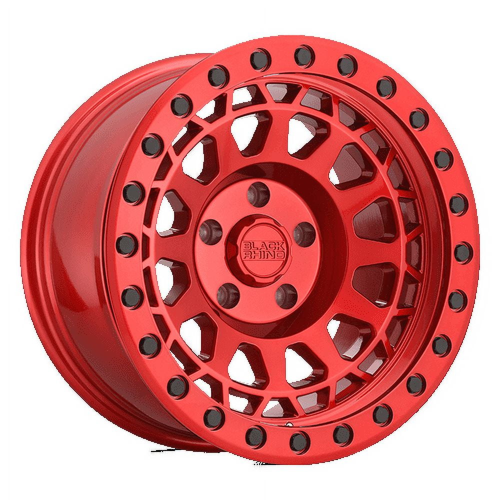 Black Rhino Primm 17X9 8X170 0Et 122.4Cb Candy Red W/ Black Bolts Wheel