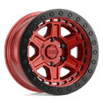 thumbnail image 1 of Black Rhino Reno 17X9 5X127 -18Et 87.1Cb Candy Red W/ Black Ring & Bolts Wheel, 1 of 3
