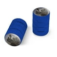 thumbnail image 1 of Black Rhino Rhinoceros Motorcycle Bicycle Bike Tire Rim Wheel Aluminum Valve Stem Caps, 1 of 4
