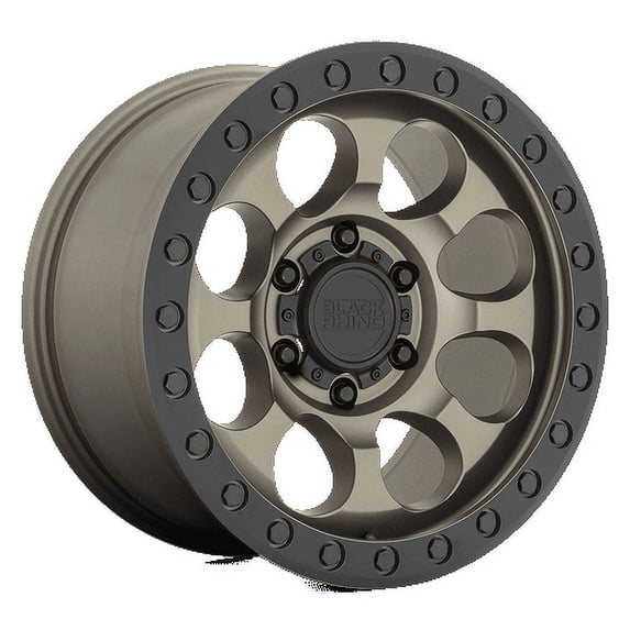 Black Rhino Riot 17X8.5 5X114.3 -38Et 108Cb Matte Bronze W/ Black Ring & Bolts Wheel