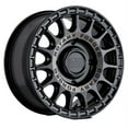 thumbnail image 1 of Black Rhino Sandstorm Utv 15X7 4X110 36Et 78.1Cb Semi Gloss Black W/ Machined Tint Wheel, 1 of 3