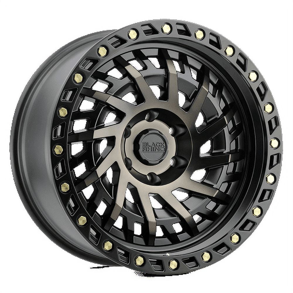 Black Rhino Shredder 17X9 6X139.7 -12Et 71.5Cb Matte Black W/ Machined Dark Tint Wheel