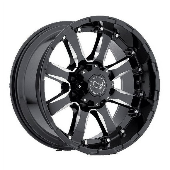 Black Rhino Sierra 17X9 6X135 12Et 71.5Cb Gloss Black W/ Milled Spokes Wheel