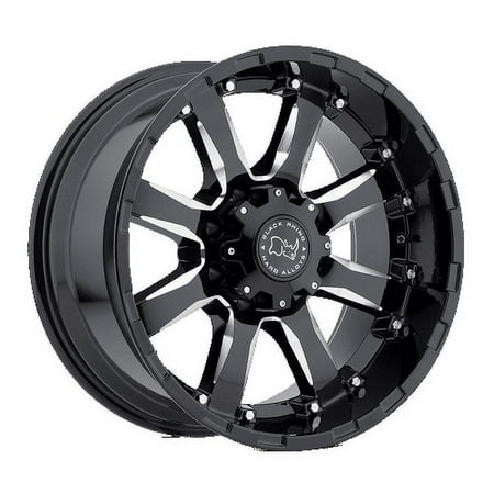 Black Rhino Sierra 20X9 6X139.7 12Et 112.1Cb Gloss Black W/ Milled Spokes Wheel