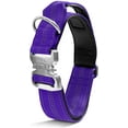 thumbnail image 1 of Black Rhino - Tactical Dog Collar Ultra-Soft Neoprene Padded Dog Collars for Medium, Large, XL Dogs | Heavy Duty Metal Buckle | Padded Handle for Dog Training (Large, Purple), 1 of 7