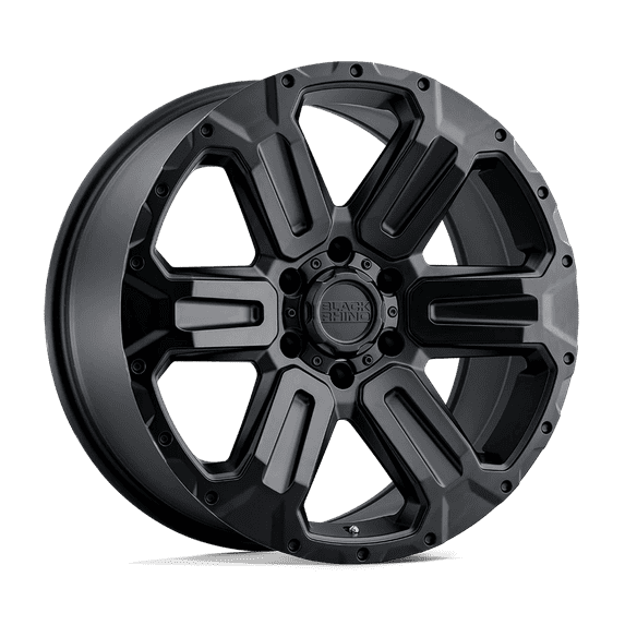 Black Rhino Wanaka 17X8.5 6X139.7 12Et 112.1Cb Matte Black Wheel
