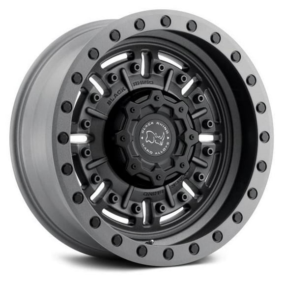 Black Rhino Wheels BRW1795ABR-85127G71 Abrams Textured Bolt Pattern, Matte Gunmetal - 17 x 9.5 x 5 x 127 in. & 71.6 mm