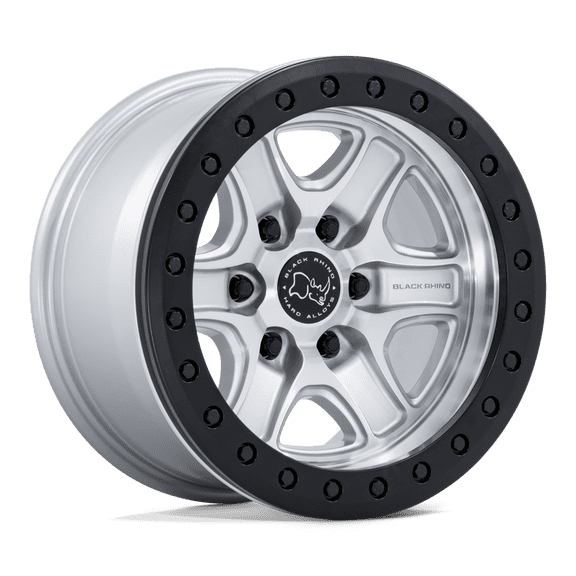 Black Rhino Wheels - Echo Trail Lock Beadlock - 18in, Cast Aluminum, Hyper Silver W/ Machined Face, 18X9, 6X135, 12mm, 194933440030, SAEJ2530