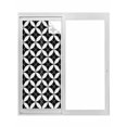 thumbnail image 1 of Black Rhombus Window Privacy Film, Retro Abstract Geometric Pattern Static Cling UV Sun Blocking Tint Film Heat Control Windows Films for Bedroom Bathroom, Window Stickers 23.6"x59", 1 of 8