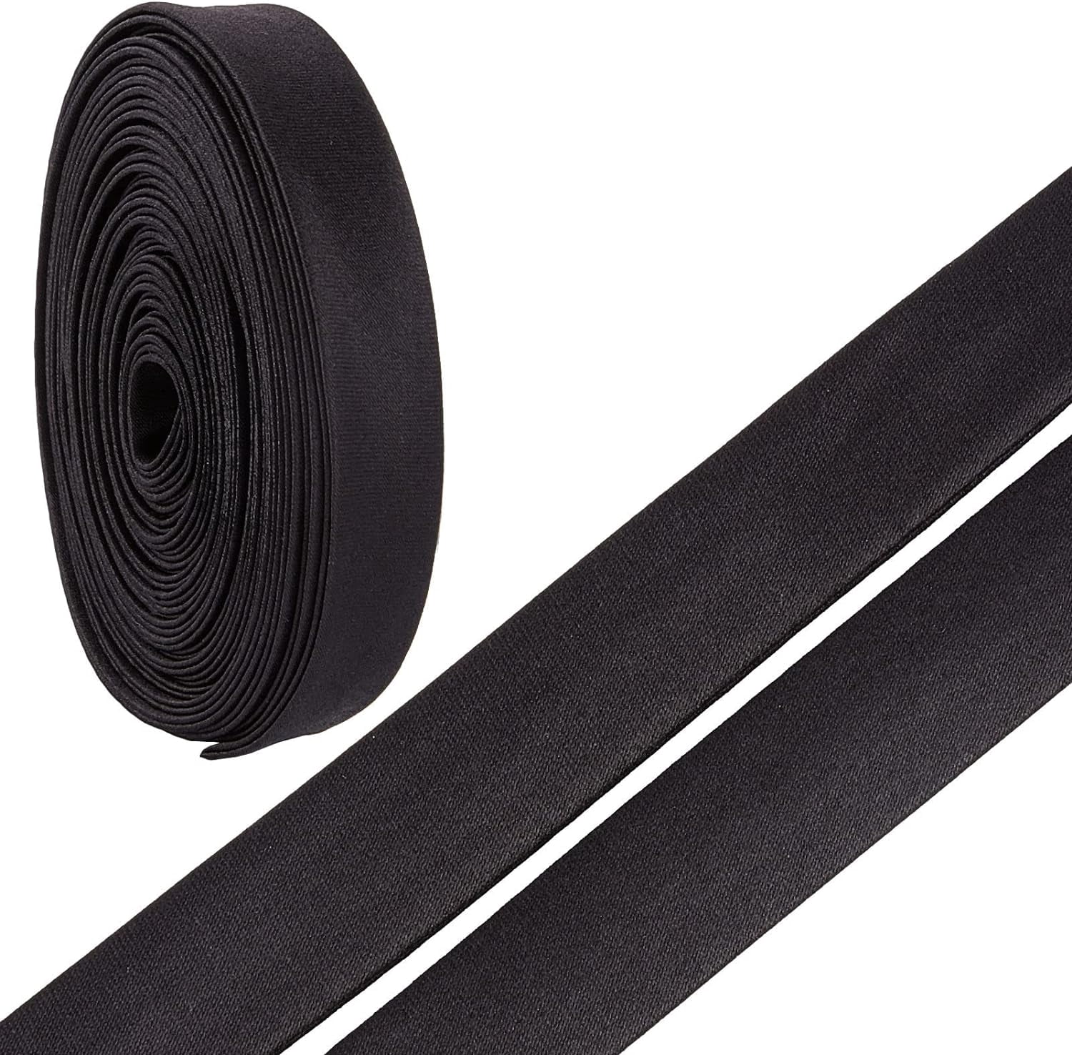 Black Ribbon 19mm Wide Polyester Satin Ribbon for Crafts Wedding Gift ...